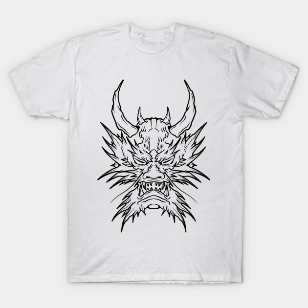 Japanese Dragon T-Shirt by underhaze
